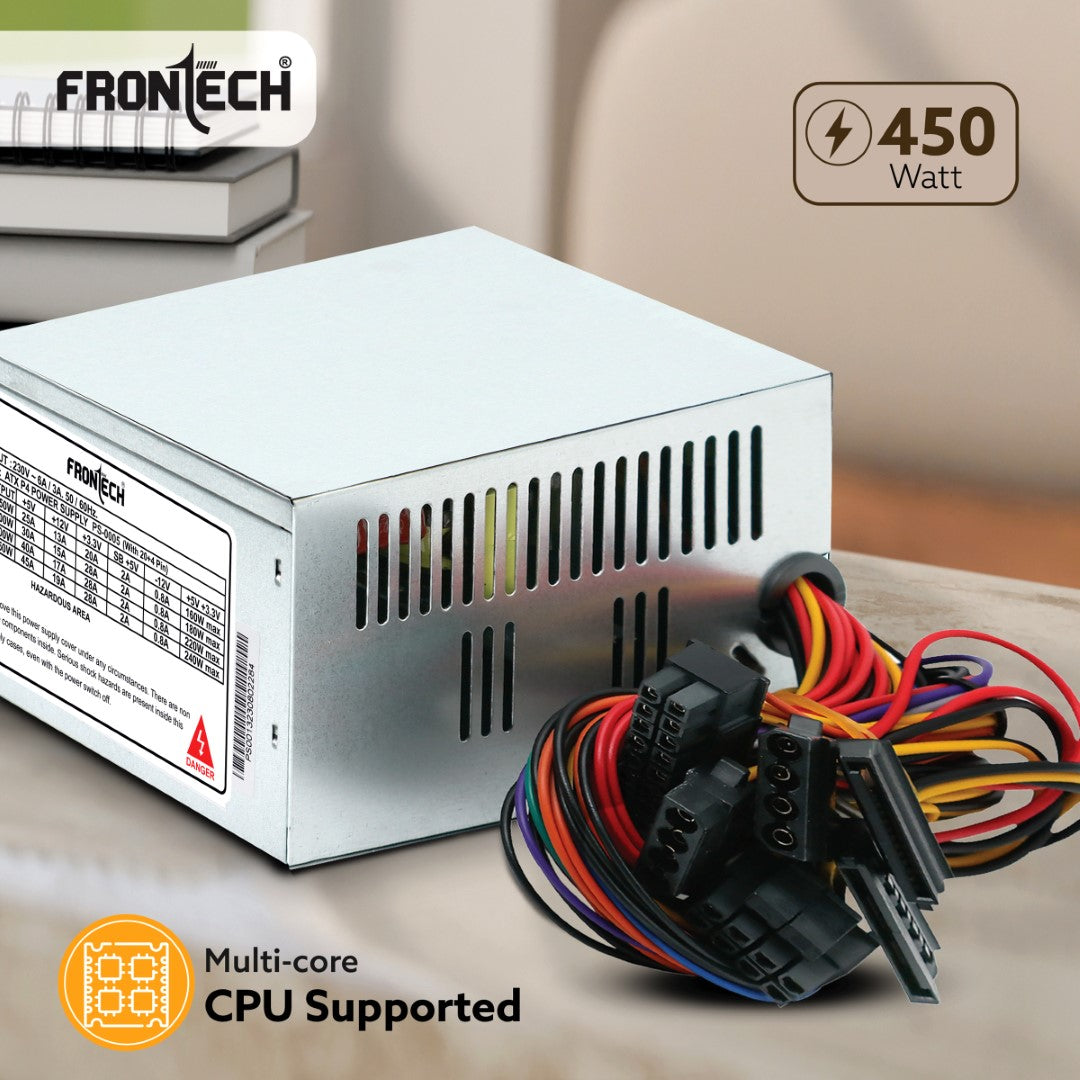 Frontech 450 Watts SMPS Power Supply Unit (PS-0005) Frontech 450 Watts SMPS Power Supply Unit (PS-0005)